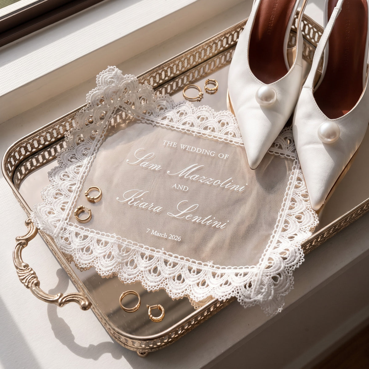Personalized Bridal Detail Cloth