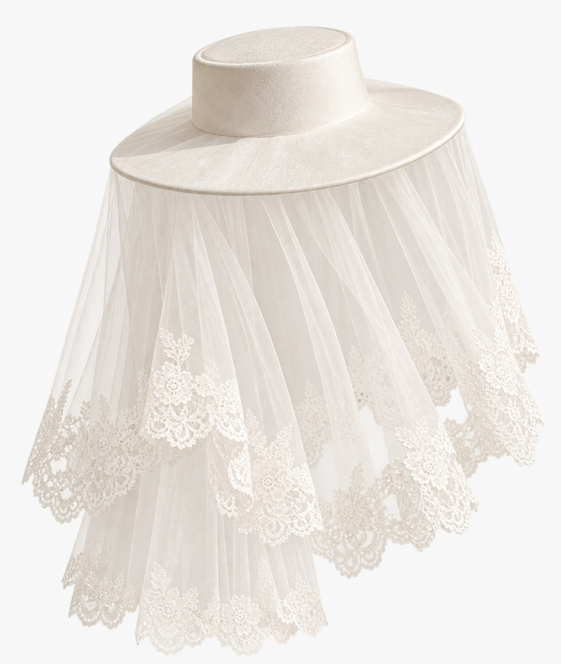 Lace Bridal Hat Veil