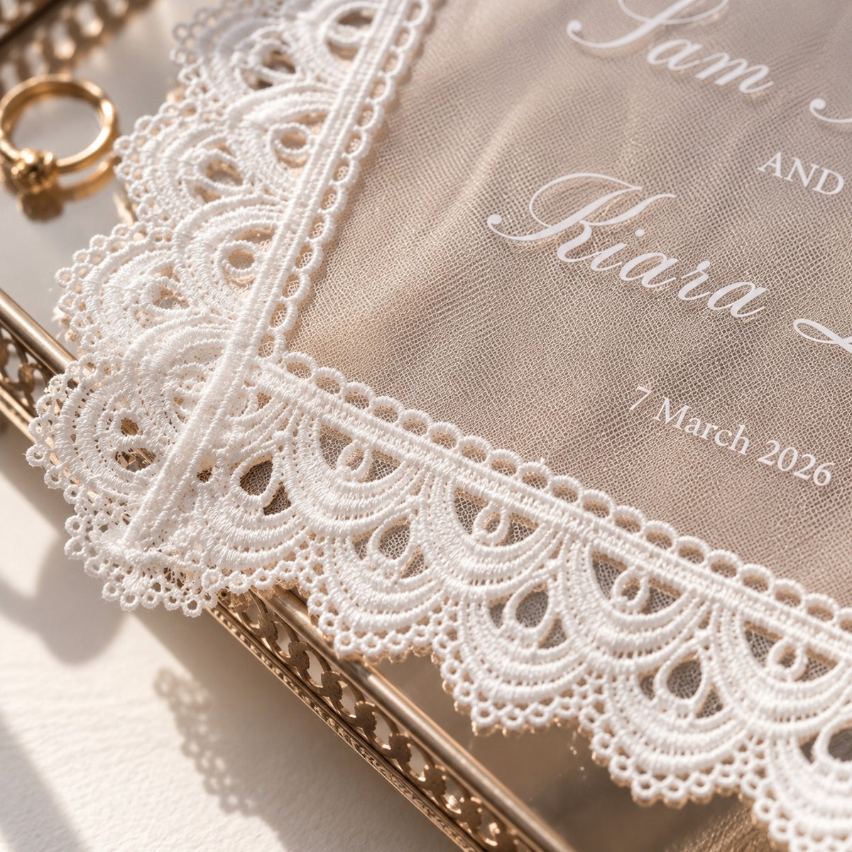 Personalized Bridal Detail Cloth